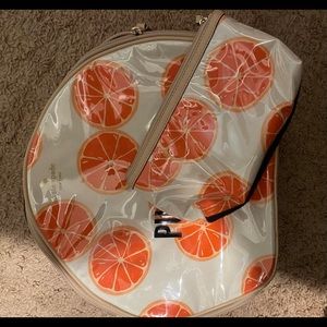 Kate spade grapefruit makeup bag